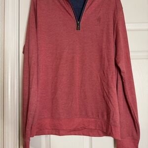 johnnie-O Men's Red Zip-Up Sweater